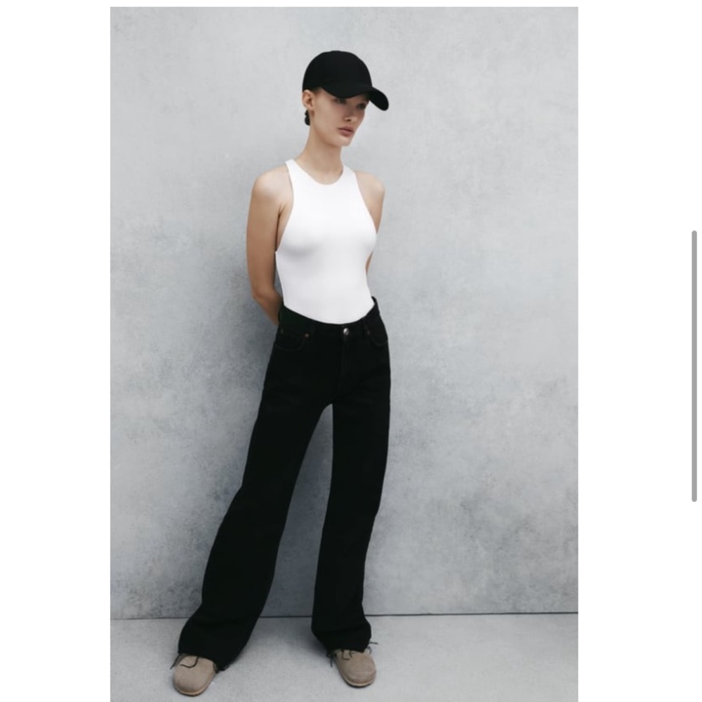 NWOT Zara White Bodysuit